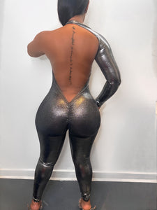 Show Stopper Metallic Catsuit