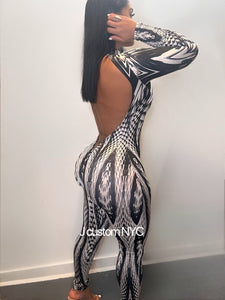 Abstract Catsuit