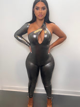 Load image into Gallery viewer, Show Stopper Metallic Catsuit