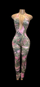 Pink Forest Catsuit