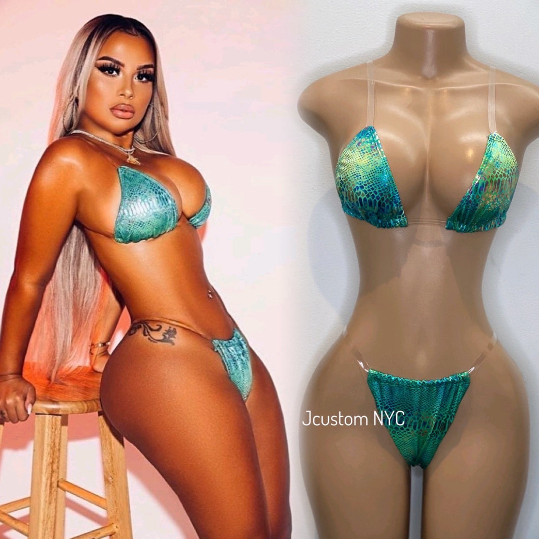 Clear Tropical Water 2 Piece Set