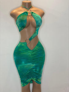 Tie Dye Jazmine Dress *Green