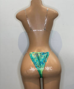 Clear Tropical Water 2 Piece Set