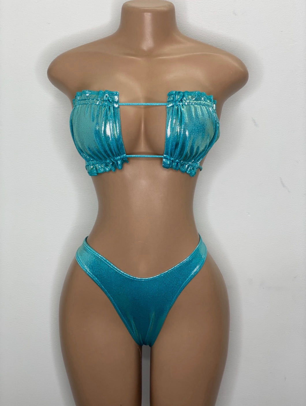 Hawaiian Mint V Cut Panty Set