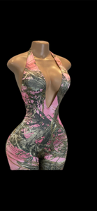 Pink Forest Catsuit