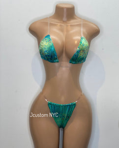 Clear Tropical Water 2 Piece Set