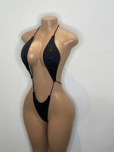 Load image into Gallery viewer, Black Matrix Hologram Monokini