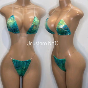 Clear Tropical Water 2 Piece Set