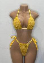 Load image into Gallery viewer, Cabana Vibes Fishnet Set * Yellow