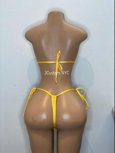 Cabana Vibes Fishnet Set * Yellow