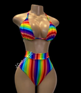 Rainbow Stripes "Trollz" 2pc