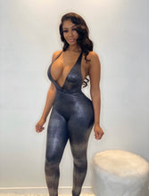 Load image into Gallery viewer, Gun Metal Python Catsuit