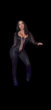 Load image into Gallery viewer, Matrix Lace-up Catsuit