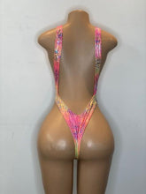 Load image into Gallery viewer, Neon Hues Side Boob Cut Out Bikini