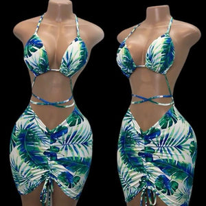 Palm Trees in Paradise Skirt Set