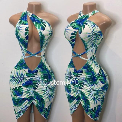 Palm Trees in Paradise Dress