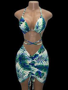 Palm Trees in Paradise Skirt Set