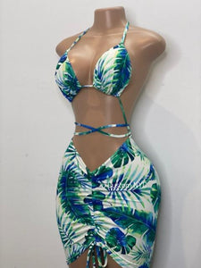 Palm Trees in Paradise Skirt Set