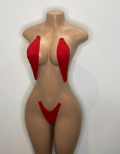 Load image into Gallery viewer, Clear Water Monokini * Red